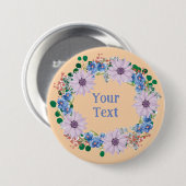 自然パープインスパイアルフローララペルブルック 缶バッジ (正面&裏面)