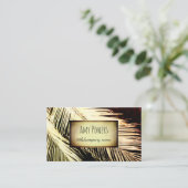 自然パームカスタムリーフ名刺の両面 名刺 (スタンド正面)