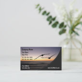 自然ビジネスカード 名刺 (スタンド正面)
