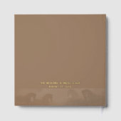 自然ビューティフルブラウン結婚ウズゲストブック ゲストブック (裏面)