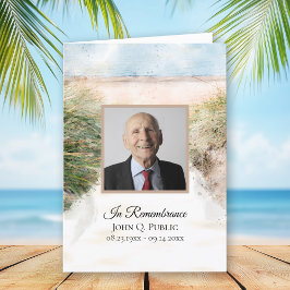 自然ビーチ水彩葬儀サービス折り プログラム