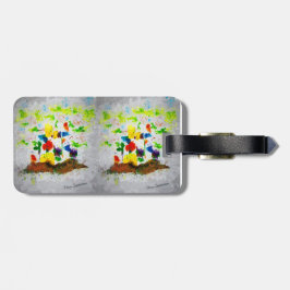 「自然ファンタジーツリー」荷物タグ ラゲッジタグ