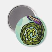 自然ファンタジーラウンドマグネット1 マグネット (正面/裏面)