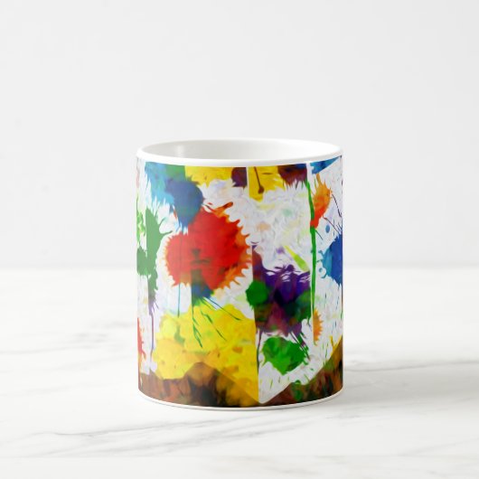 "自然ファンタジー木"のマグ コーヒーマグカップ (中央)