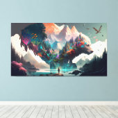 自然ファンタジー キャンバスプリント (インサイチュ (ウッドフロア))