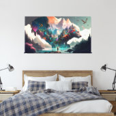 自然ファンタジー キャンバスプリント (インサイチュ (寝室))