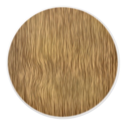 自然フェイク色の粗い木の背景 セラミックノブ (正面)