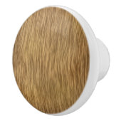 自然フェイク色の粗い木の背景 セラミックノブ (右)