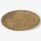 自然フェイク色の粗い木の背景 ペーパープレート (アングル)