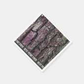 自然フォレストオールドパインバーク最高のクニックエバー スタンダードカクテルナプキン (角)