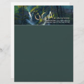 自然フォレストヨガヒドゥン文字瞑想先生 レターヘッド (正面/裏面)