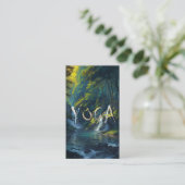 自然フォレストヨガヒドゥン文字瞑想先生 名刺 (スタンド正面)