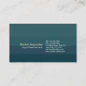 自然フォレストヨガヒドゥン文字瞑想先生 名刺 (裏面)