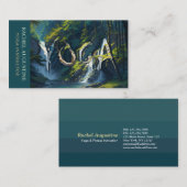 自然フォレストヨガヒドゥン文字瞑想先生 名刺 (正面/裏面)