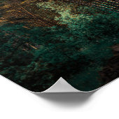 自然フォレスト樺の木ツリーズランドスケープベラルーシ ポスター (角)