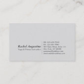 自然フォレスト瞑想ヨガインストラクタースクリプト 名刺 (裏面)