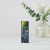 自然フォレストYOGA隠し文字霊気マスター引用文 スキニー名刺 (スタンド正面)