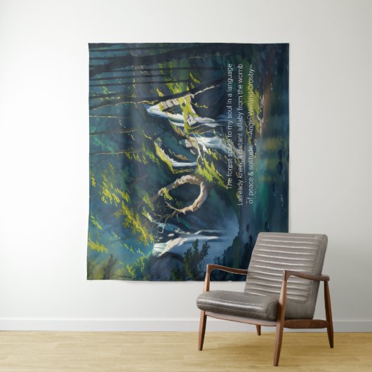 自然フォレストYOGA隠し文字霊気マスター引用文 タペストリー (インサイチュ)