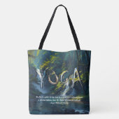 自然フォレストYOGA隠し文字霊気マスター引用文 トートバッグ (裏面)