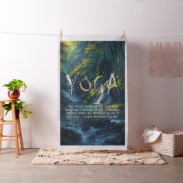 自然フォレストYOGA隠し文字霊気マスター引用文 ファブリック