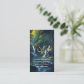 自然フォレストYOGA隠し文字霊気マスター引用文 名刺 (スタンド正面)