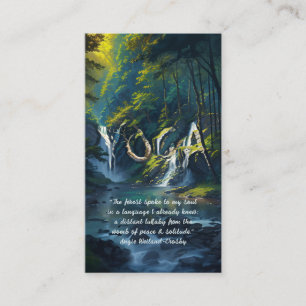 自然フォレストYOGA隠し文字霊気マスター引用文 名刺