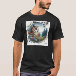 自然フクロウ印刷 – Animal Art Tシャツ
