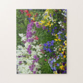 自然フラワーガーデンカラフル写真 ジグソーパズル (縦)