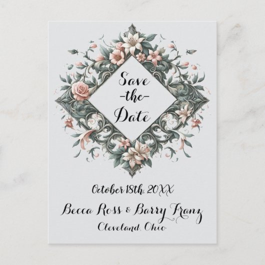 自然フローラつる植物はがき 案内ポストカード (正面)