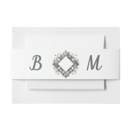 自然フローラつる植物帯 招待状ベリーバンド