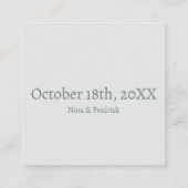 自然フローラつる植物挿入 エンクロージャーカード (裏面)