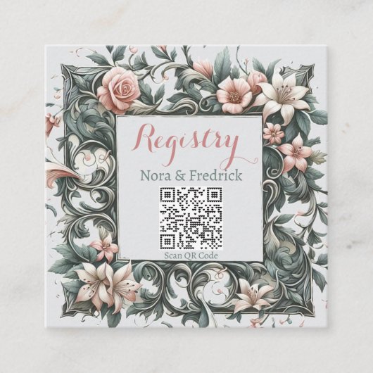 自然フローラつる植物挿入 エンクロージャーカード (正面)