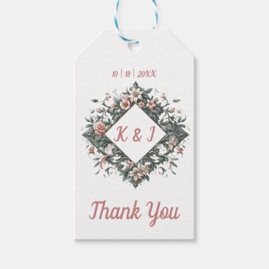 自然フローラつる植物 ギフトタグ (正面)