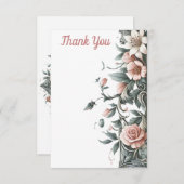 自然フローラつる植物 サンキューカード (正面/裏面)