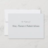 自然フローラつる植物RSVP応答カード 出欠カード (裏面)