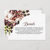 自然フローラ結婚詳細 エンクロージャーカード (正面/裏面)