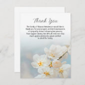 自然フローラ葬儀サンキューノートカード サンキューカード (正面/裏面)