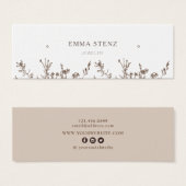 自然フローラ・イヤリングバスケスタッド表示カード (正面&裏面)