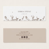 自然フローラ・イヤリングバスケスタッド表示カード (正面&裏面)