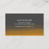 自然ブラックウォーターカラームーン絵を描（ばちゃばちゃ）跳ねる 名刺 (裏面)