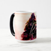 自然ブリーズアースツリースパーローズ赤面ピンク モーフィングマグカップ (正面左)