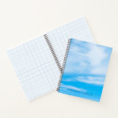自然ブルースカイホワイトクラウドモダンカスタム ノートブック (内部)