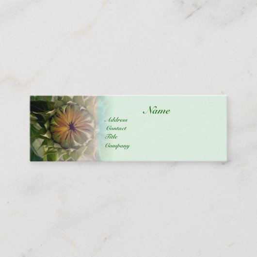 自然プロファイルカード スキニー名刺 (正面)