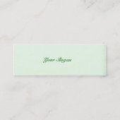 自然プロファイルカード スキニー名刺 (裏面)