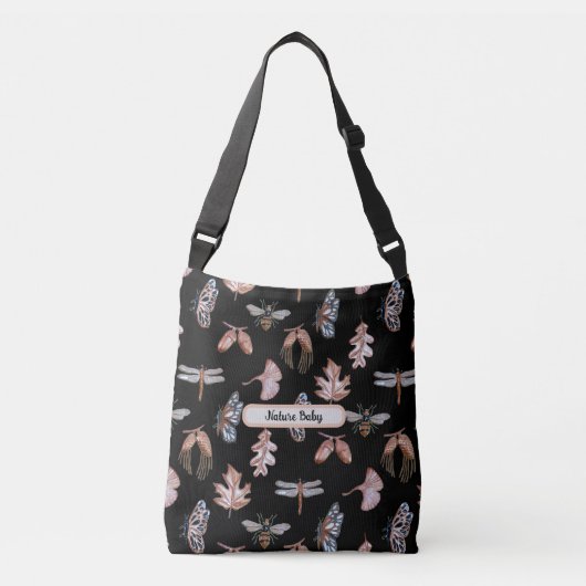 自然ベビークロスボディオムツバッグ クロスボディバッグ (正面)