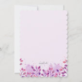 自然ベビ刺激を受けたーシャワー招待状 招待状 (裏面)