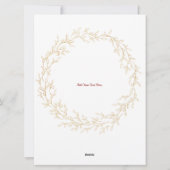 自然ホリデイリースフラットホリデーカード シーズンカード (裏面)