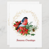 自然ホリデイリースフラットホリデーカード シーズンカード (正面/裏面)