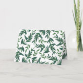 自然ボタニカルウィッシュ金ゴールドフォトホリデーカード シーズンカード (裏面)