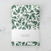 自然ボタニカルウィッシュ金ゴールドフォトホリデーカード シーズンカード (内部)